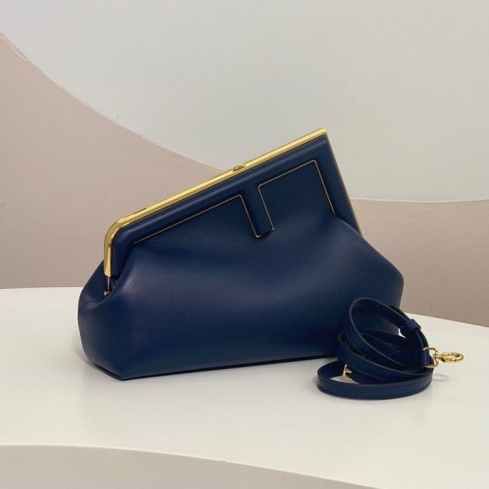 Replica Borsa Fendi First Small In Nappa Blu Scuro Replica Borsa Fendi First Small In Nappa Blu Scuro