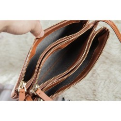 Borse Celine Piccolo Trio Crossbody In Brown in pelle di vitello Borse Celine Piccolo Trio Crossbody In Brown in pelle di vitello