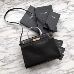 Borsa a tracolla YSL Saint Laurent Piccola Manhattan nera