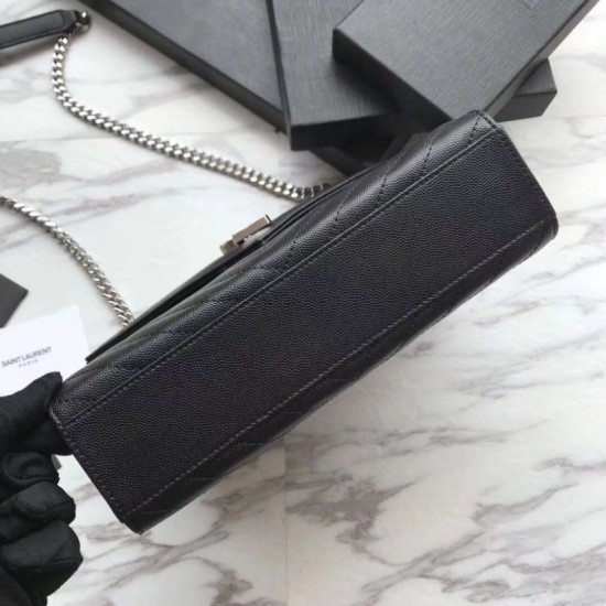 Replica YSL Saint Laurent Piccola Busta Borsa Grain Hardware argentato in rilievo Replica YSL Saint Laurent Piccola Busta Borsa Grain Hardware argentato in rilievo