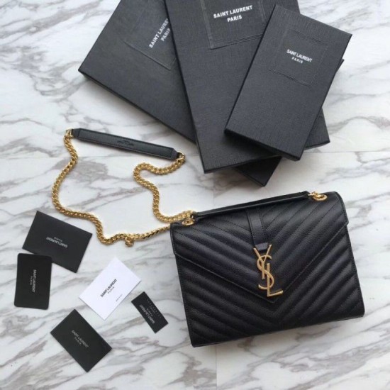 Replica YSL Saint Laurent Piccola Busta Borsa Grain Hardware dorato goffrato Replica YSL Saint Laurent Piccola Busta Borsa Grain Hardware dorato goffrato