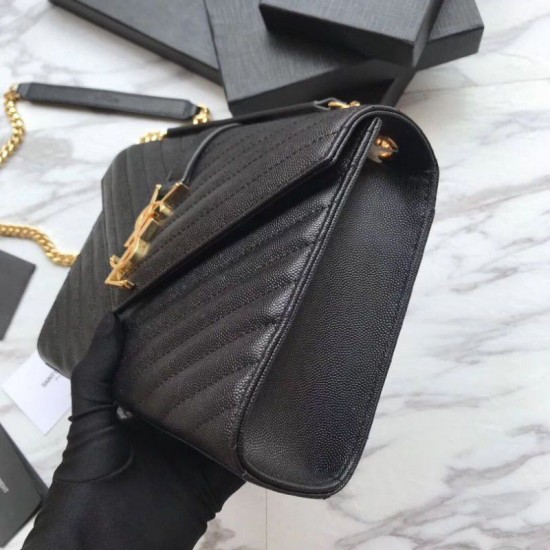 Replica YSL Saint Laurent Piccola Busta Borsa Grain Hardware dorato goffrato Replica YSL Saint Laurent Piccola Busta Borsa Grain Hardware dorato goffrato
