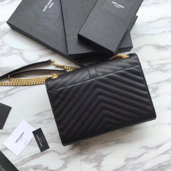 Replica YSL Saint Laurent Piccola Busta Borsa Grain Hardware dorato goffrato Replica YSL Saint Laurent Piccola Busta Borsa Grain Hardware dorato goffrato