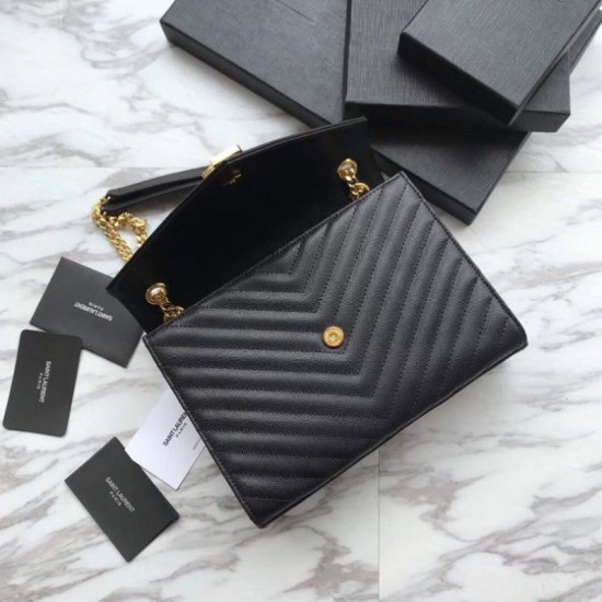 Replica YSL Saint Laurent Piccola Busta Borsa Grain Hardware dorato goffrato Replica YSL Saint Laurent Piccola Busta Borsa Grain Hardware dorato goffrato