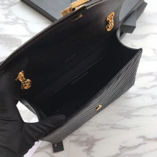Replica YSL Saint Laurent Piccola Busta Borsa Grain Hardware dorato goffrato Replica YSL Saint Laurent Piccola Busta Borsa Grain Hardware dorato goffrato