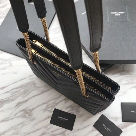 Replica Borsa a tracolla YSL Saint Laurent Tribeca piccola in pelle nera goffrata Replica Borsa a tracolla YSL Saint Laurent Tribeca piccola in pelle nera goffrata