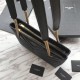 Replica Borsa a tracolla YSL Saint Laurent Tribeca piccola in pelle nera goffrata Replica Borsa a tracolla YSL Saint Laurent Tribeca piccola in pelle nera goffrata