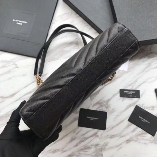 Replica Borsa a tracolla YSL Saint Laurent Tribeca piccola in pelle nera goffrata Replica Borsa a tracolla YSL Saint Laurent Tribeca piccola in pelle nera goffrata