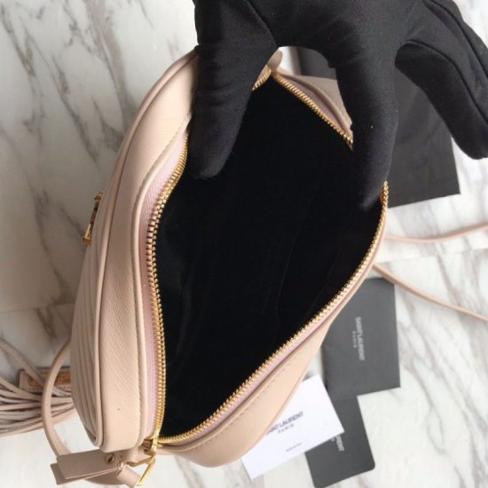 Replica YSL Saint Laurent Medium LouLou Chain Borsa Matelasse Albicocca in pelle Replica YSL Saint Laurent Medium LouLou Chain Borsa Matelasse Albicocca in pelle