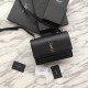Replica YSL Saint Laurent Sunset Medium Liscio Pelle Indietro Argento Hardware