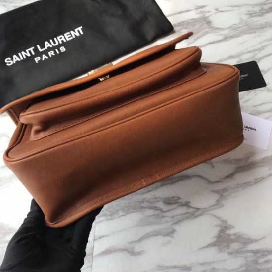 Replica Borsa a catena media Niki YSL Saint Laurent Marrone Replica Borsa a catena media Niki YSL Saint Laurent Marrone