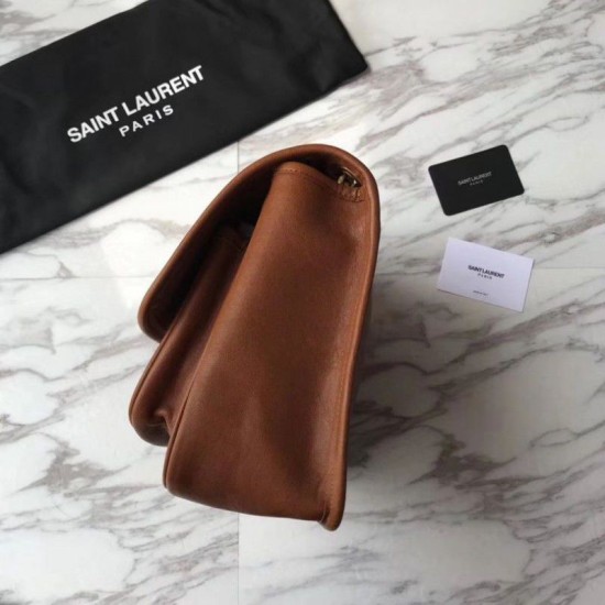 Replica Borsa a catena media Niki YSL Saint Laurent Marrone Replica Borsa a catena media Niki YSL Saint Laurent Marrone