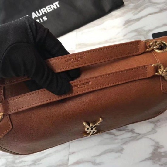 Replica Borsa a catena media Niki YSL Saint Laurent Marrone Replica Borsa a catena media Niki YSL Saint Laurent Marrone