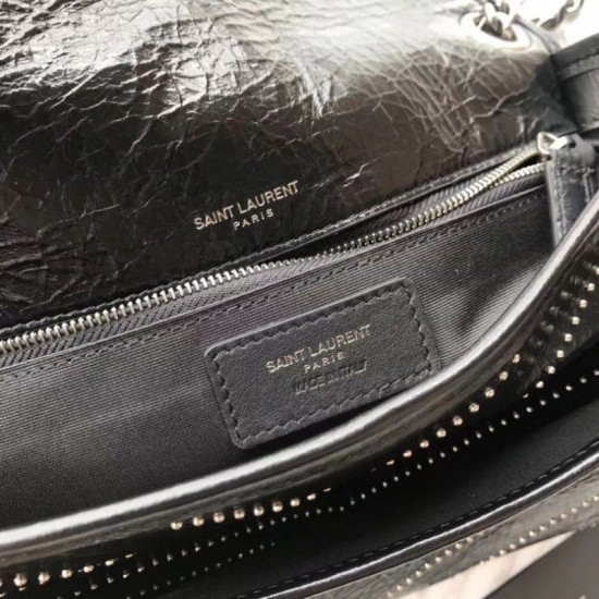 Replica Borsa a catena media YSL Saint Laurent nera Replica Borsa a catena media YSL Saint Laurent nera