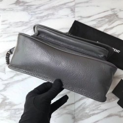 Borsa a tracolla media YSL Saint Laurent grigia Borsa a tracolla media YSL Saint Laurent grigia