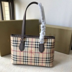 Burberry Borsa con manico in PVC Caffè