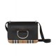 Replica Mini Vintage Check e Leather D-ring Borse Black