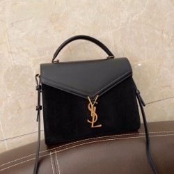 Borsa con manico medio Yand Saint Laurent Cassandra nera