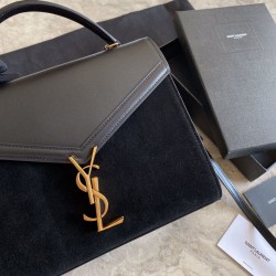Borsa con manico medio Yand Saint Laurent Cassandra nera