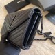 Replica Portafoglio con catena YSL Saint Laurent con busta a catena in pelle martellata nera nera hardware Replica Portafoglio con catena YSL Saint Laurent con busta a catena in pelle martellata nera nera hardware