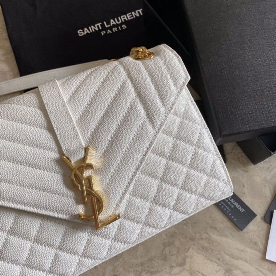 Replica Busta con busta media YSL Saint Laurent Mix Matelasse bianca Replica Busta con busta media YSL Saint Laurent Mix Matelasse bianca