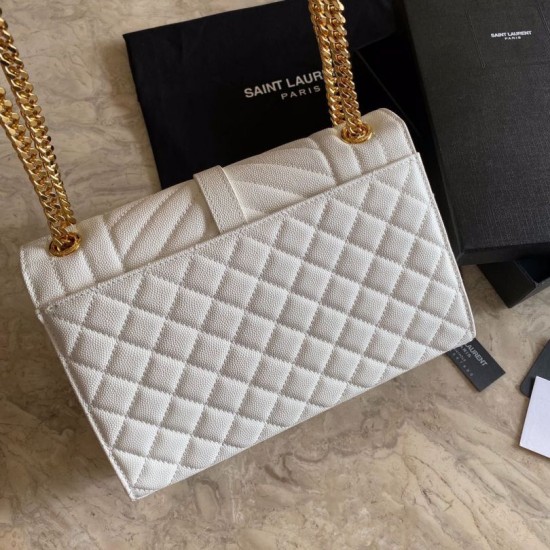 Replica Busta con busta media YSL Saint Laurent Mix Matelasse bianca Replica Busta con busta media YSL Saint Laurent Mix Matelasse bianca