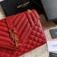 Replica Borsa a bustina media YSL Saint Laurent Mix Matelasse rossa Replica Borsa a bustina media YSL Saint Laurent Mix Matelasse rossa
