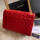 Replica Borsa a bustina media YSL Saint Laurent Mix Matelasse rossa Replica Borsa a bustina media YSL Saint Laurent Mix Matelasse rossa