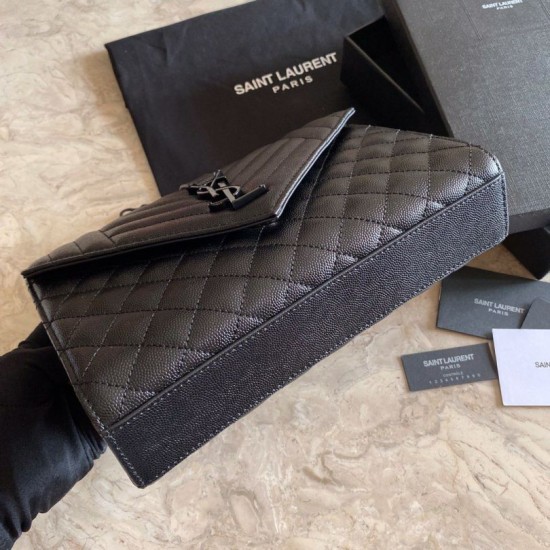 Replica Borsa per busta media YSL Saint Laurent Mix Matelasse nera Replica Borsa per busta media YSL Saint Laurent Mix Matelasse nera
