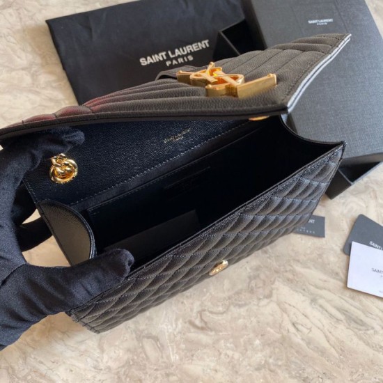 Replica Borsa per busta media YSL Saint Laurent Mix Matelasse nera Replica Borsa per busta media YSL Saint Laurent Mix Matelasse nera