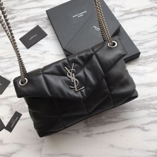 Replica Borsa a tracolla Yul Saint Laurent Loulou piccola nera Replica Borsa a tracolla Yul Saint Laurent Loulou piccola nera