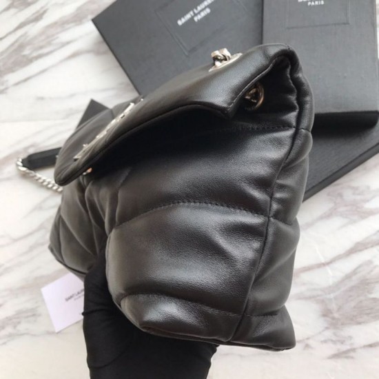 Replica Borsa a tracolla Yul Saint Laurent Loulou piccola nera Replica Borsa a tracolla Yul Saint Laurent Loulou piccola nera