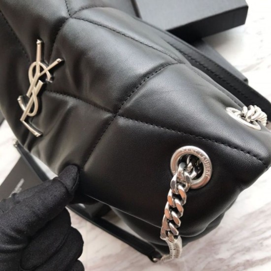Replica Borsa a tracolla Yul Saint Laurent Loulou piccola nera Replica Borsa a tracolla Yul Saint Laurent Loulou piccola nera