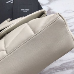 Borsa piccola Puffer YSL Saint Laurent bianca Borsa piccola Puffer YSL Saint Laurent bianca
