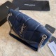 Replica Borsa a tracolla Yul Saint Laurent Loulou piccola blu Replica Borsa a tracolla Yul Saint Laurent Loulou piccola blu