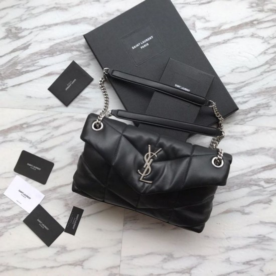 Replica Borsa a tracolla Yul Saint Laurent Loulou piccola nera Replica Borsa a tracolla Yul Saint Laurent Loulou piccola nera