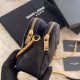 Replica Borsa YSL Saint Laurent Becky con doppia zip in pelle di agnello trapuntata nera Replica Borsa YSL Saint Laurent Becky con doppia zip in pelle di agnello trapuntata nera