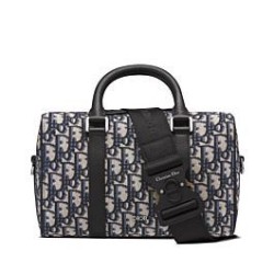 Borsa Christian Dior Lingot 26 blu scuro