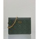 Replica Pochette Christian Dior Caro con cerniera verde Replica Pochette Christian Dior Caro con cerniera verde