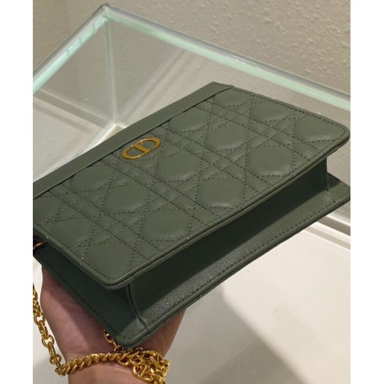 Replica Pochette Christian Dior Caro con cerniera verde Replica Pochette Christian Dior Caro con cerniera verde
