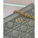 Replica Pochette Christian Dior Caro con cerniera verde Replica Pochette Christian Dior Caro con cerniera verde