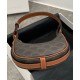 Replica Celine Mini Ava In Tela Triomphe E Pelle Di Vitello Marrone