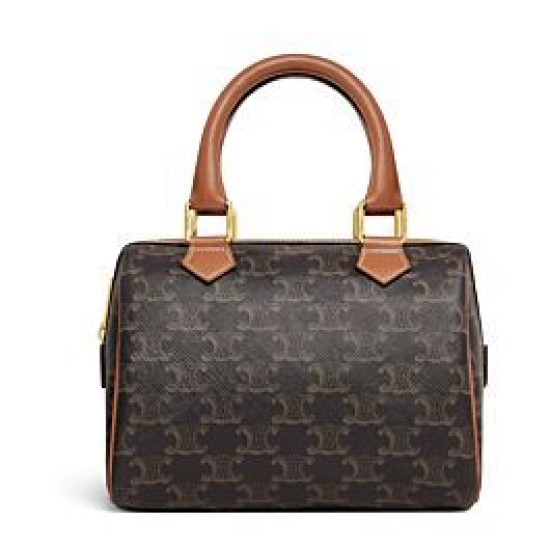 Replica Celine Small Boston In Tela Triomphe Caffè Replica Celine Small Boston In Tela Triomphe Caffè