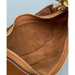 Borsa Celine Ava Con Tracolla Media In Pelle Di Vitello Liscia Caffè