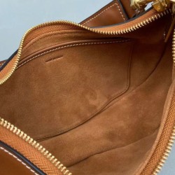 Borsa Celine Ava Con Tracolla Media In Pelle Di Vitello Liscia Caffè