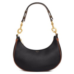 Borsa Celine Ava Con Tracolla Media In Pelle Di Vitello Liscia Nera