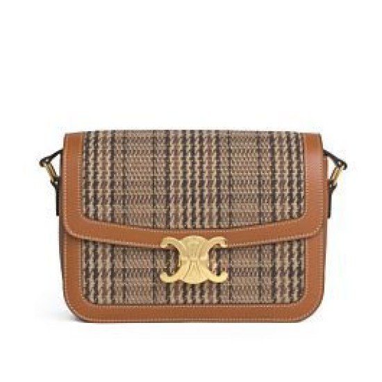 Replica Celine Borsa Media Triomphe 1912422 Caffè