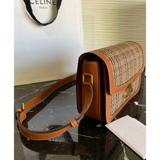 Replica Celine Borsa Media Triomphe 1912422 Caffè
