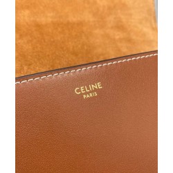 Celine Folco Cuir Triomphe 198263 Caffè