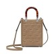 Replica Borsa mini in tessuto Fendi Mini Sunshine Shopper FF 8BS051 Grigio